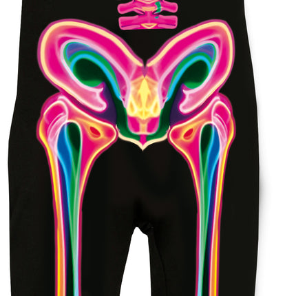 Costume Halloween Bambino Scheletro Neon