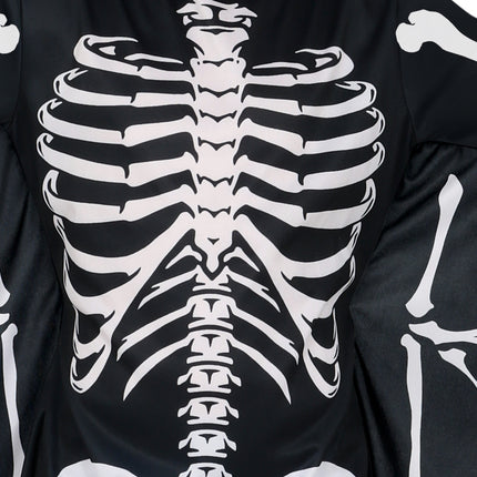 Costume di Halloween bambino nero bianco pipistrello scheletro