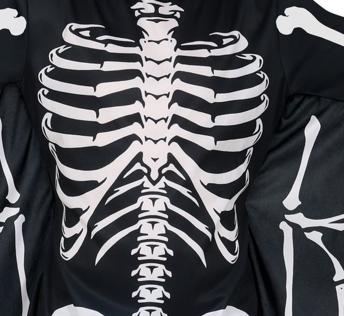 Costume di Halloween bambino nero bianco pipistrello scheletro