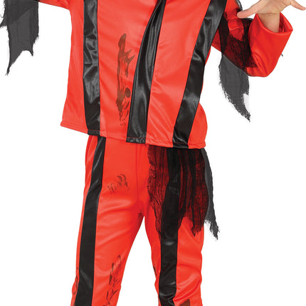 Costume di Halloween da ragazzo che balla con gli zombie