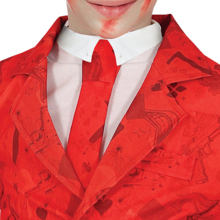 Costume di Halloween da ragazzo rosso