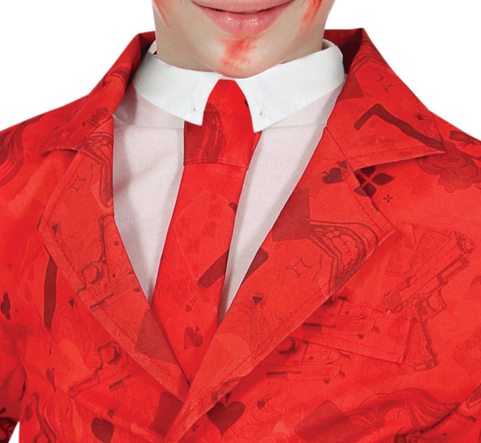 Costume di Halloween da ragazzo rosso