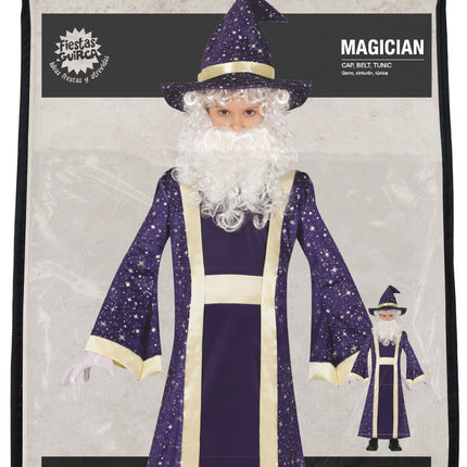 Costume di Halloween da mago per bambino