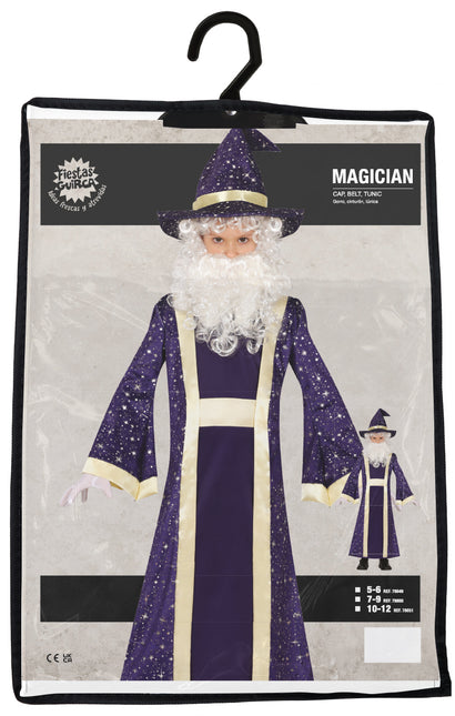 Costume di Halloween da mago per bambino