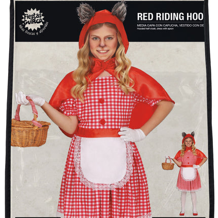 Costume Halloween Ragazza Cappuccetto Rosso Lupo