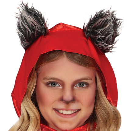Costume Halloween Ragazza Cappuccetto Rosso Lupo