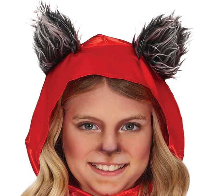 Costume Halloween Ragazza Cappuccetto Rosso Lupo