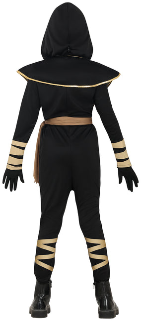 Tuta Ninja Ragazza Oro Nero