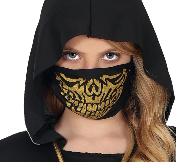 Tuta Ninja Ragazza Oro Nero