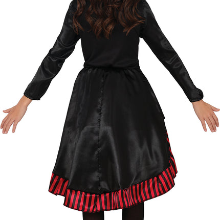 Vestito di Halloween Rosso Nero Ragazza Gotica