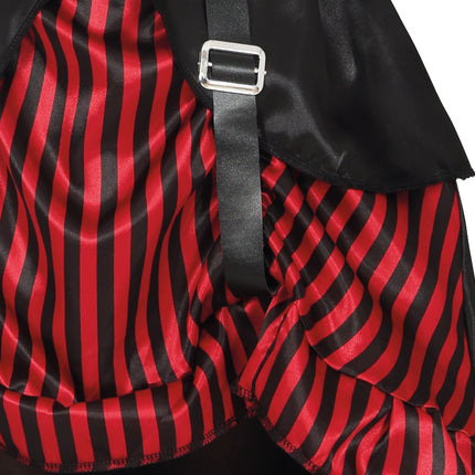 Vestito di Halloween Rosso Nero Ragazza Gotica