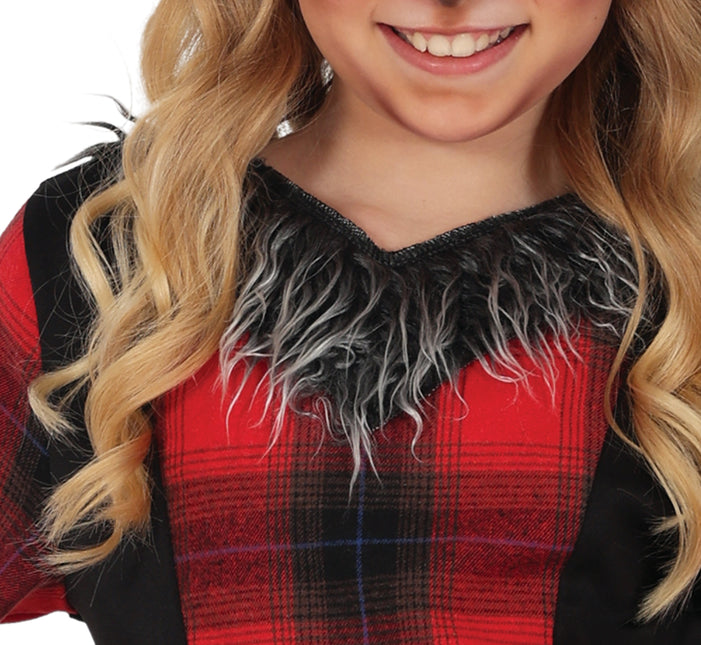 Costume di Halloween da ragazza lupo mannaro