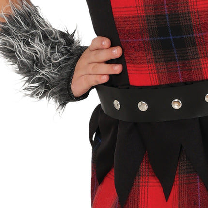 Costume di Halloween da ragazza lupo mannaro