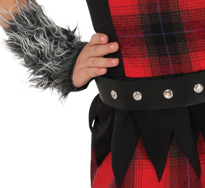 Costume di Halloween da ragazza lupo mannaro