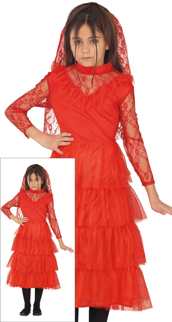 Vestito Halloween Ragazza Rossa