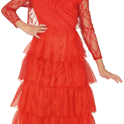 Vestito Halloween Ragazza Rossa