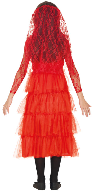 Vestito Halloween Ragazza Rossa