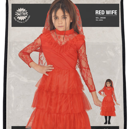 Vestito Halloween Ragazza Rossa