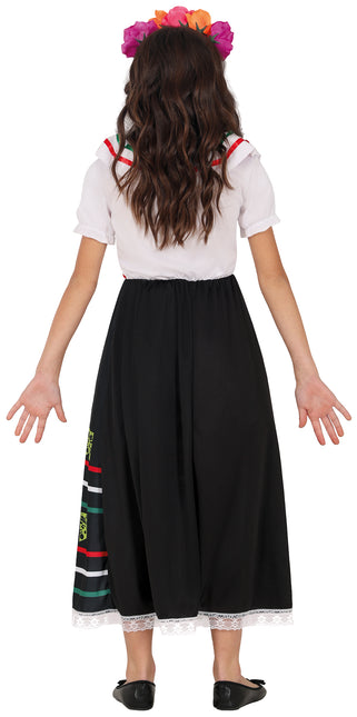 Vestito Dia De Los Muertos Ragazza Teschio