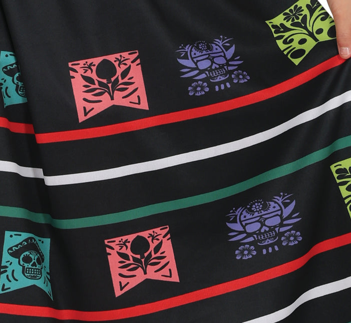 Vestito Dia De Los Muertos Ragazza Teschio