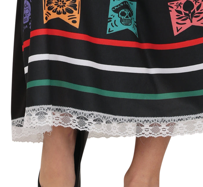 Vestito Dia De Los Muertos Ragazza Teschio