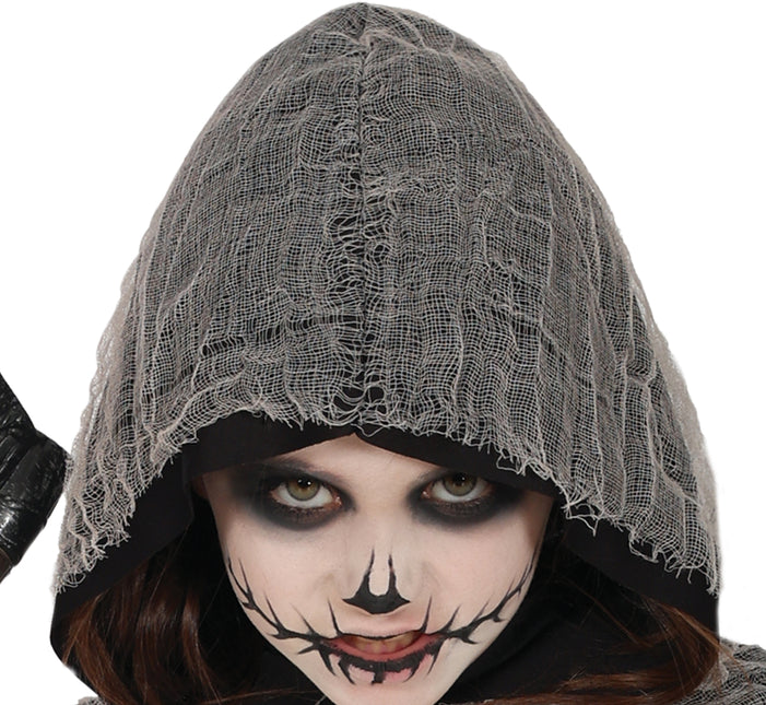 Vestito Halloween Ragazza Scheletro Mietitore