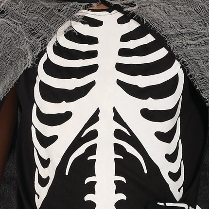 Vestito Halloween Ragazza Scheletro Mietitore
