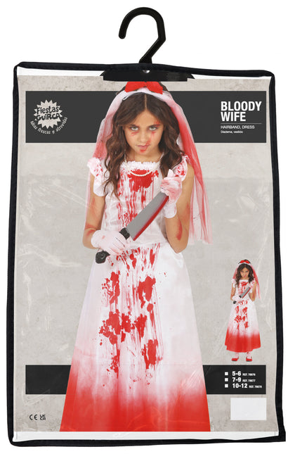 Vestito di Halloween Ragazza con sangue