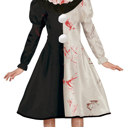 Vestito Halloween Ragazza Orribile Clown