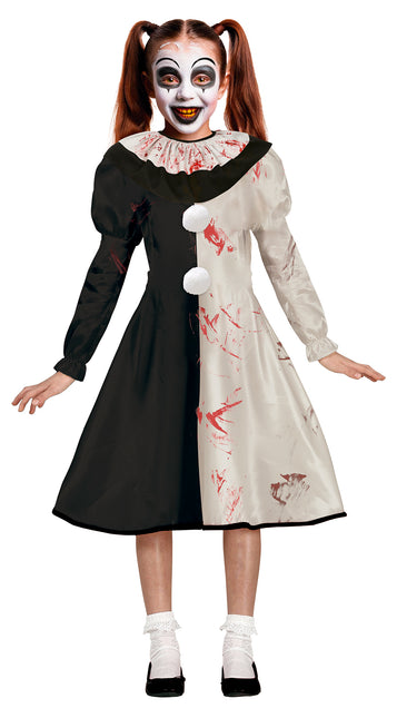 Vestito Halloween Ragazza Orribile Clown