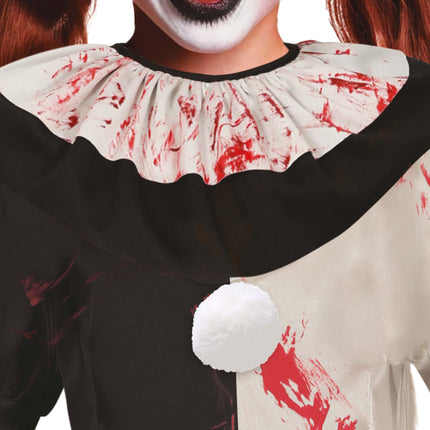 Vestito Halloween Ragazza Orribile Clown