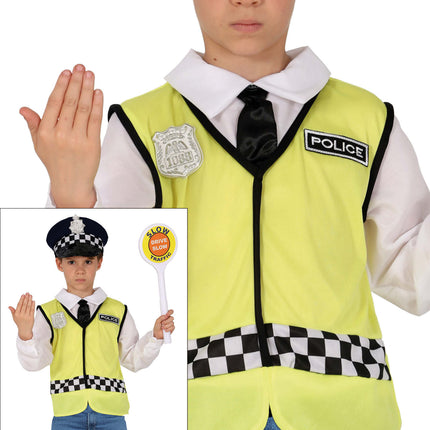 Tuta della polizia bambino 3 pezzi