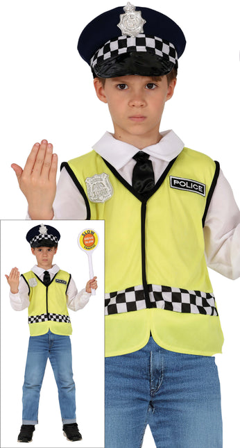 Tuta della polizia bambino 3 pezzi