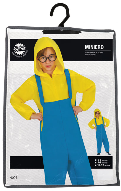 Costume da Minion Blu Giallo Bambino