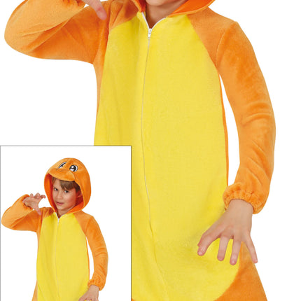 Costume da drago arancione per bambino