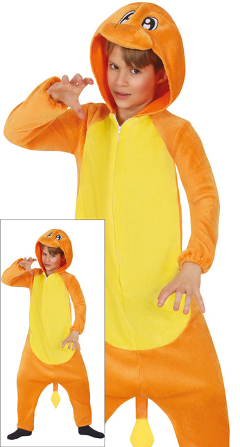 Costume da drago arancione per bambino