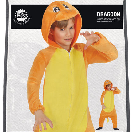 Costume da drago arancione per bambino