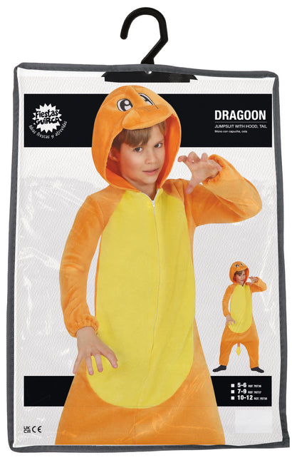 Costume da drago arancione per bambino