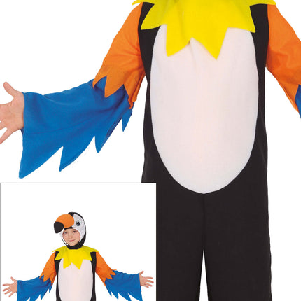 Costume da pappagallo bambino Tucano