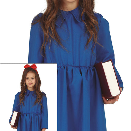 Costume da scolaretta bambina topo di biblioteca