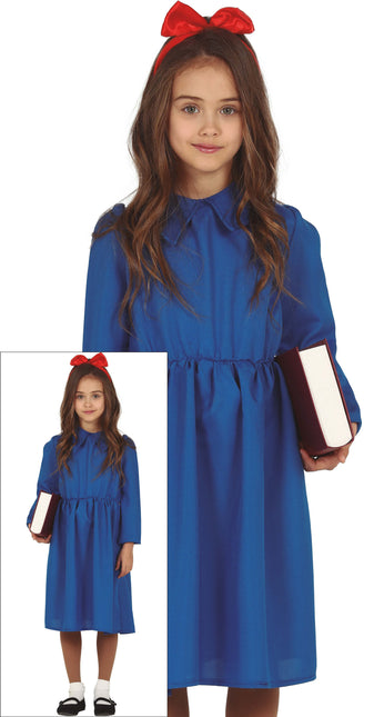 Costume da scolaretta bambina topo di biblioteca