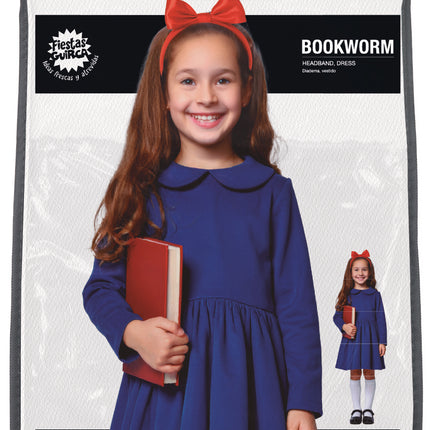 Costume da scolaretta bambina topo di biblioteca