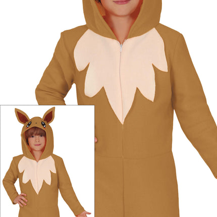 Onesie Fox Marrone Beige Bambino