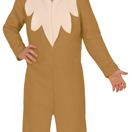Onesie Fox Marrone Beige Bambino
