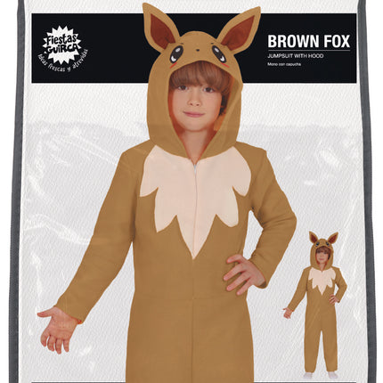 Onesie Fox Marrone Beige Bambino