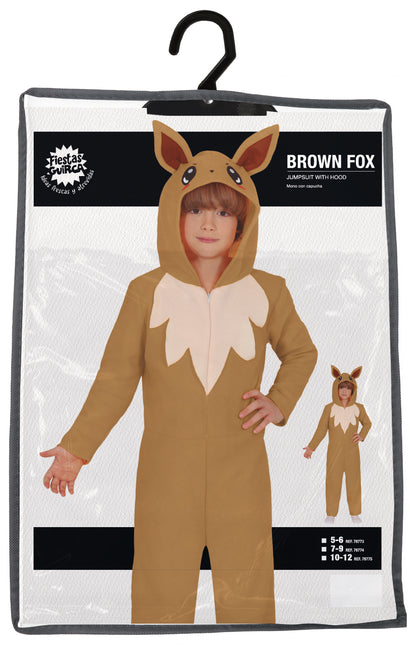 Onesie Fox Marrone Beige Bambino