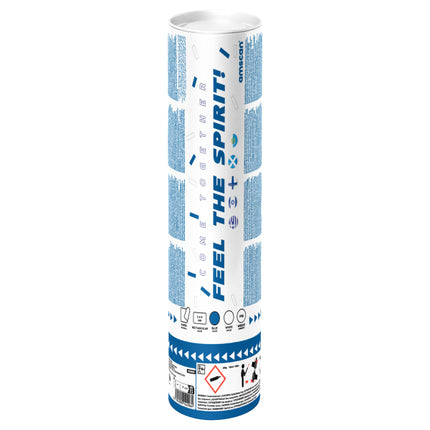 Cannone per coriandoli blu e bianco