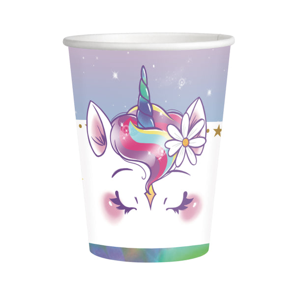 Tazze Unicorno Colorate 250ml 8pz