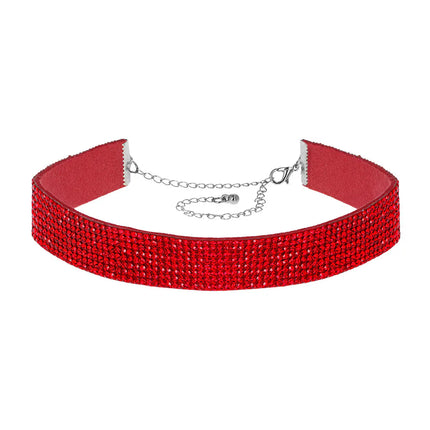 Girocollo Crystal rosso