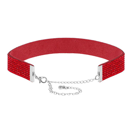 Girocollo Crystal rosso